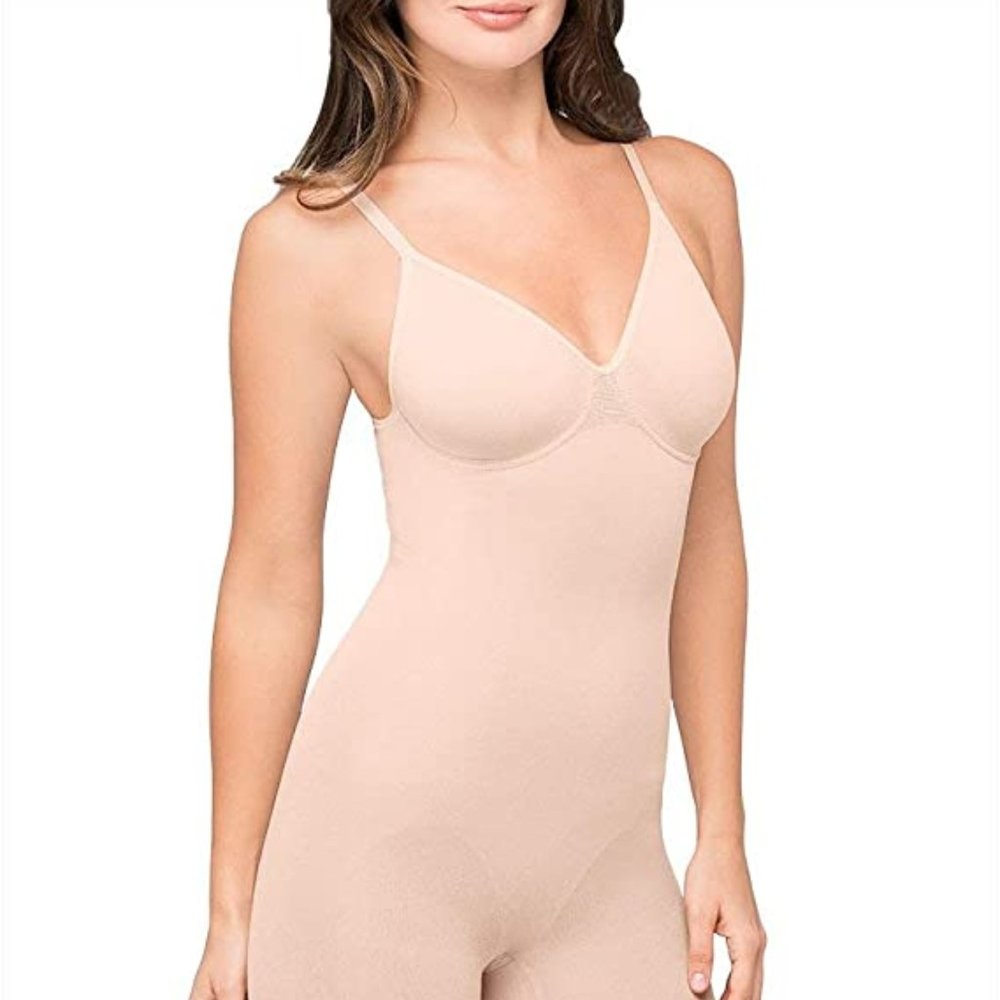 NWT Body Wrap Long-Leg Bodysuit with Underwire